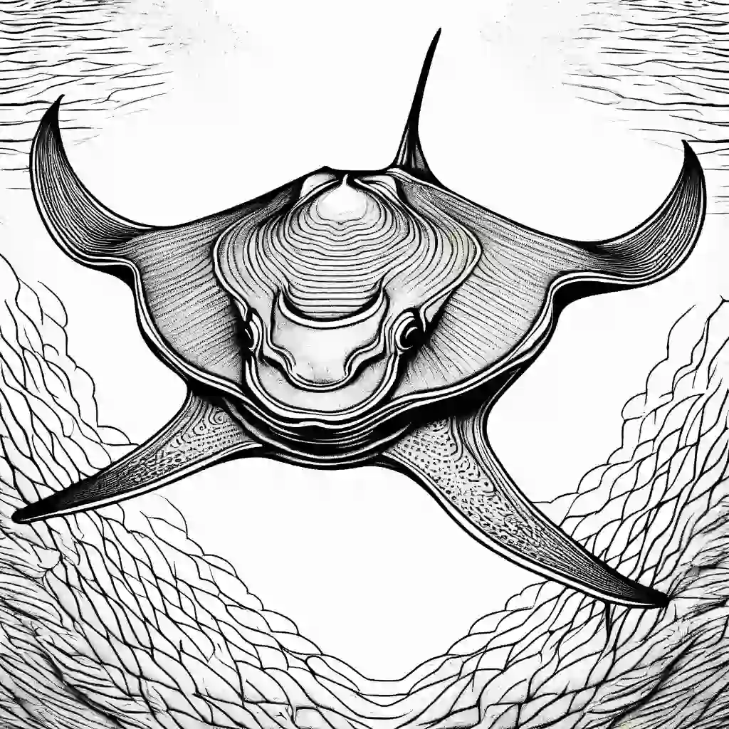 Sting Rays coloring pages